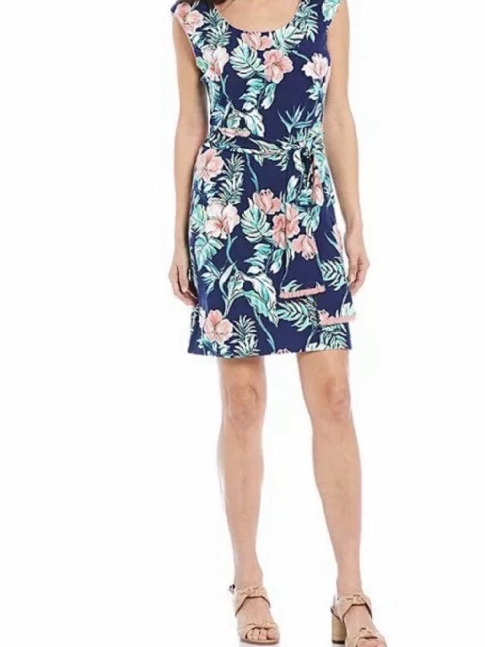 Tommy Bahama Bangalore Blossoms Short Dress Island Navy Size S/P NWT $155